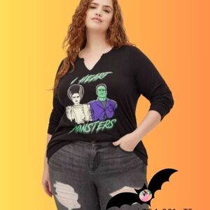Torrid “Love Monsters” Bride of Frankenstein Long Sleeve